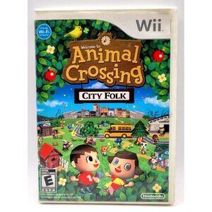 Animal Crossing City Folk Game Box Only Nintendo Wii  *No Game*